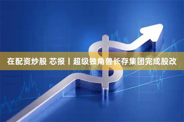 在配资炒股 芯报丨超级独角兽长存集团完成股改